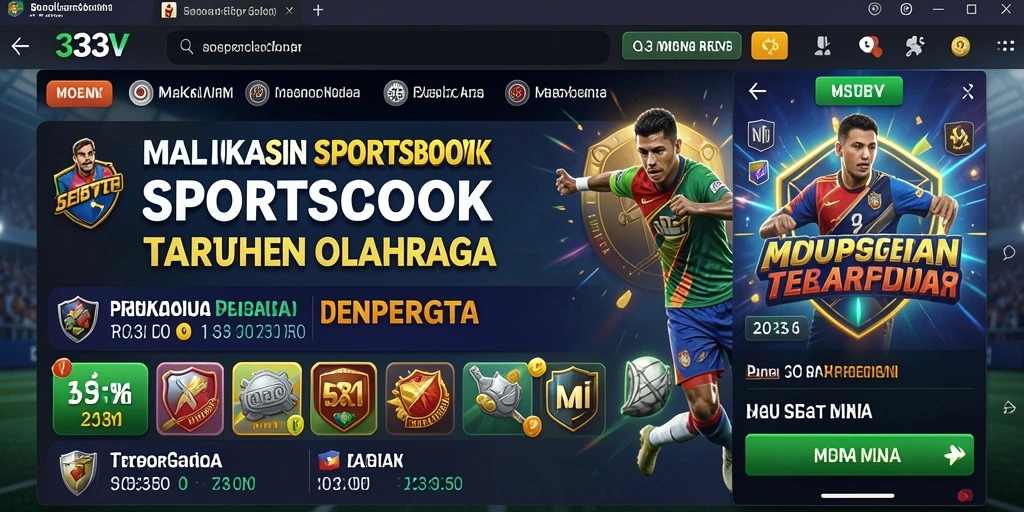 Tampilan gameplay taruhan olahraga yang menarik di 333V.