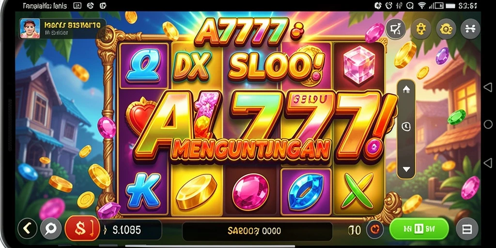Tampilan gameplay menarik dan penuh warna dari A7777.