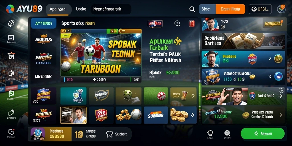Tampilan gameplay menarik aplikasi Sportsbook AYU89.