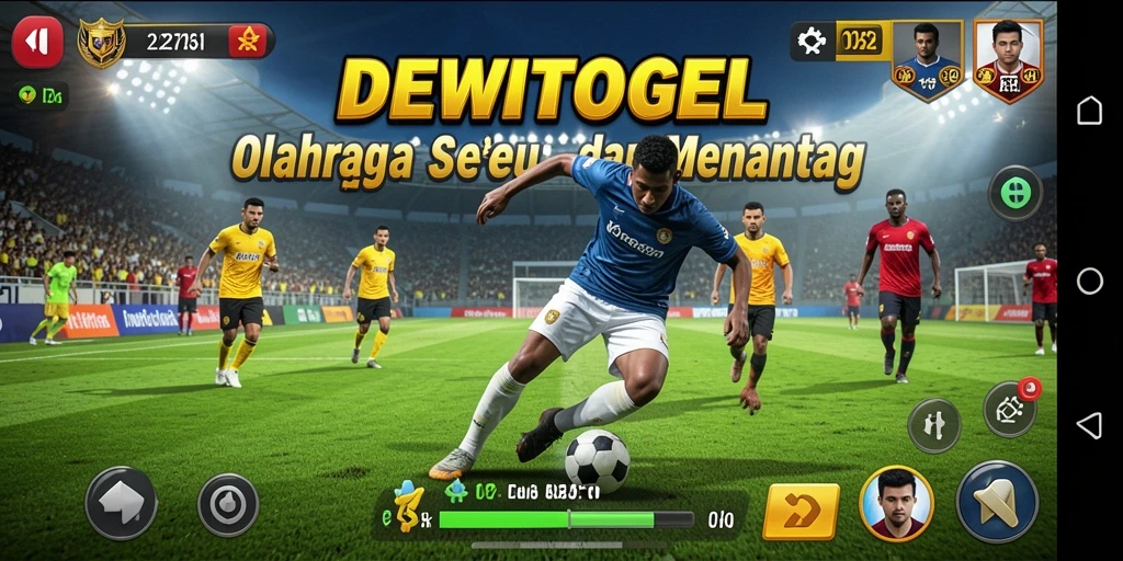 Tampilan utama gameplay DEWITOGEL yang menampilkan aksi olahraga seru.