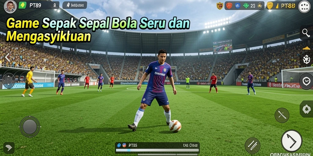 Tampilan gameplay yang penuh aksi dalam PT89.