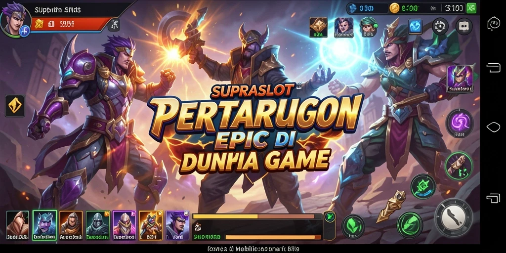Gameplay seru dalam pertarungan karakter epic di SUPRASLOT.